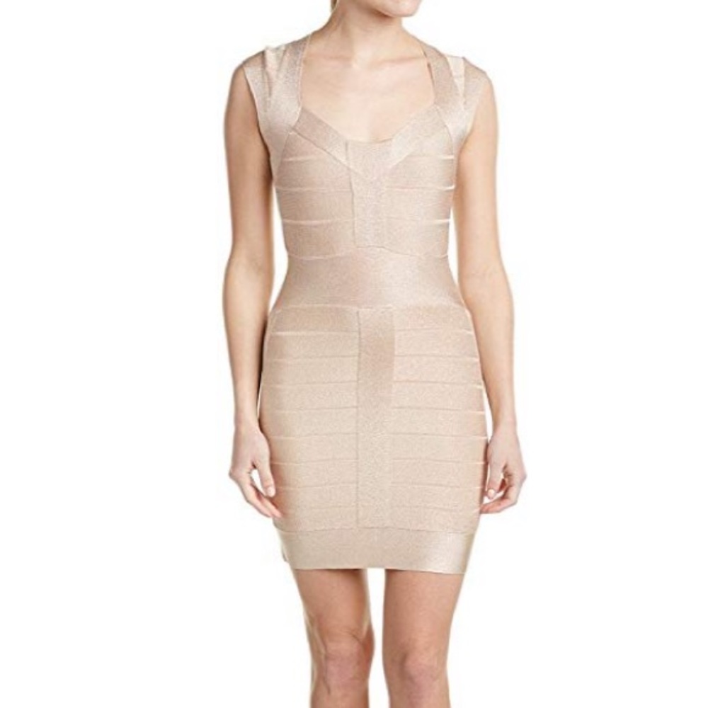 Black! Not cream - banded bodycon dress!